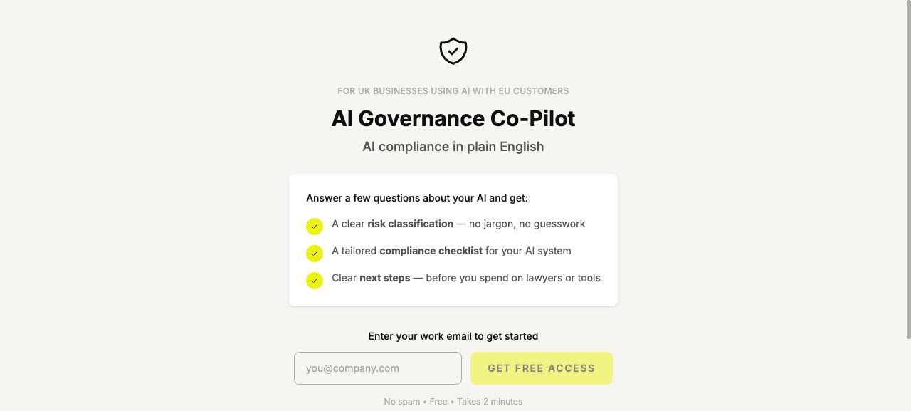 AI Governance Co-Pilot